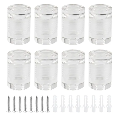 Miniatura 26 de Antrader Paquete de 12 Soportes Separadores de Vidrio de Acero Inoxidable de 3/4" x 1-1/5", Separadores de Pared Clavos de Ferretería Publicitarios