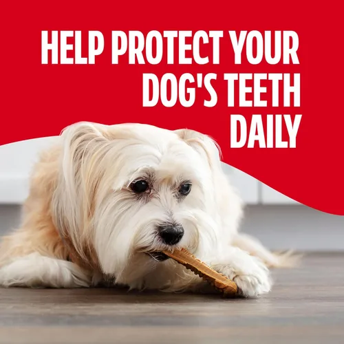 Miniatura 5 de Milk-Bone Original Brushing Chews, 18 mini golosinas dentales diarias para perros (paquete de 5)