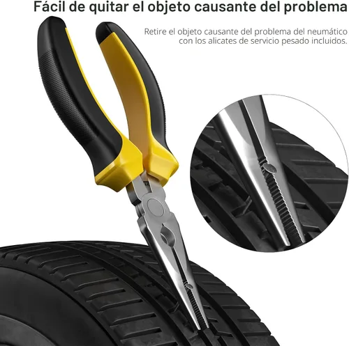 Miniatura 3 de Juego de reparación de neumáticos planos Autown con tapones, 31 piezas para reparación de pinchazos de neumáticos planos de coche, motocicleta, ATV