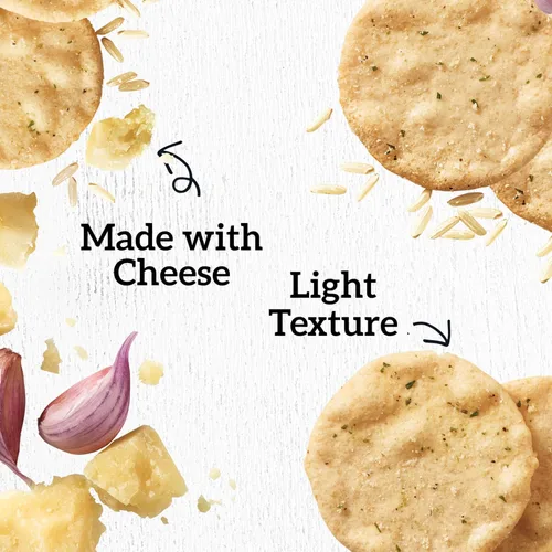 Miniatura 5 de GOOD THINS Snacks de arroz y queso con parmesano y ajo, galletas sin gluten, galletas a granel, 6 cajas de 3.5 onzas