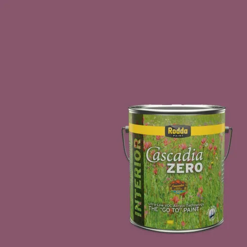 Miniatura 100 de Rodda Paint CASCADIA ZERO - Pintura plana e imprimación para interiores en uno, cuarto de galón, rosa Mullen