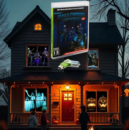 Miniatura 18 de AtmosFX® Spooky Halloween Hollusion Vol 1 Decoración digital en USB Incluye 8 efectos de video Atmosfx para Hallloween
