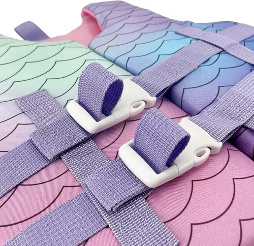Miniatura 9 de Chaleco de natación Chaqueta de flotación Chaqueta de natación Aprende a nadar Dispositivo 30-50 lbs Escamas espumosas