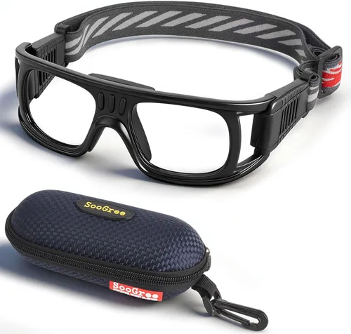 "N/A" Gafas deportivas para hombre, para raquetbol, baloncesto, fútbol, gafas protectoras, lentes de choque y colisión, reemplazables