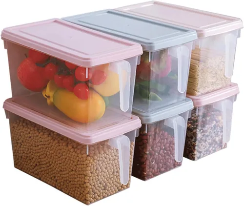 Miniatura 9 de UPKOCH Contenedores de almacenamiento de cocina Tapas Contenedores de refrigerador Caja de plástico Pp Material Almacenamiento fresco Organiza tus