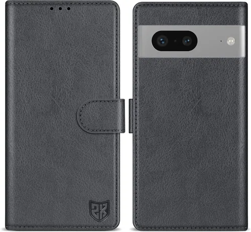 Miniatura 8 de ZZXX Funda tipo cartera para Google Pixel 7 con bloqueo RFID, ranura para tarjetas, función atril, cierre magnético, funda protectora de cuero