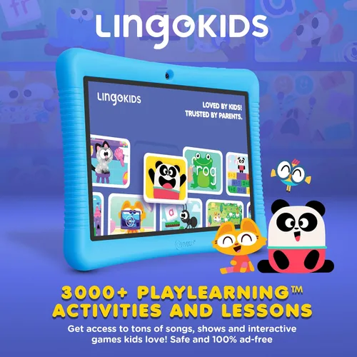 Miniatura 5 de Contixo K102 Paquete de tabletas para niños de 10 pulgadas, tableta de aprendizaje HD y bolsa de manga para niños de 3 a 7 años, incluye libros