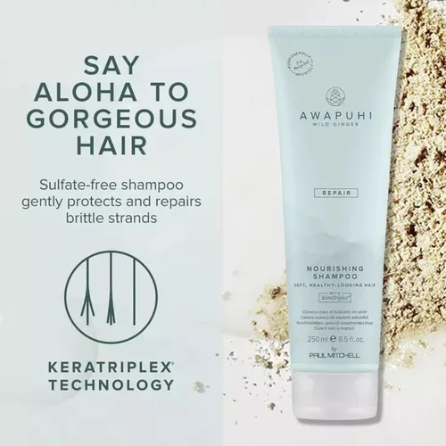 Miniatura 3 de Awapuhi Wild Ginger by Paul Mitchell Champú nutritivo, fórmula ultra rica y segura para el color, para cabello seco, dañado + teñido