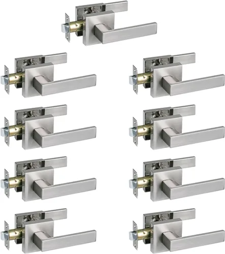 Miniatura 29 de NEWBANG Manija de palanca de puerta sólida con acabado negro mate