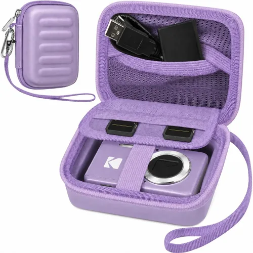 Miniatura 11 de Funda para cámara digital KODAK PIXPRO FZ55/FZ45/FZ53/FZ43 de 16 MP, bolsa de almacenamiento de viaje con bolsillo de malla para baterías, cables