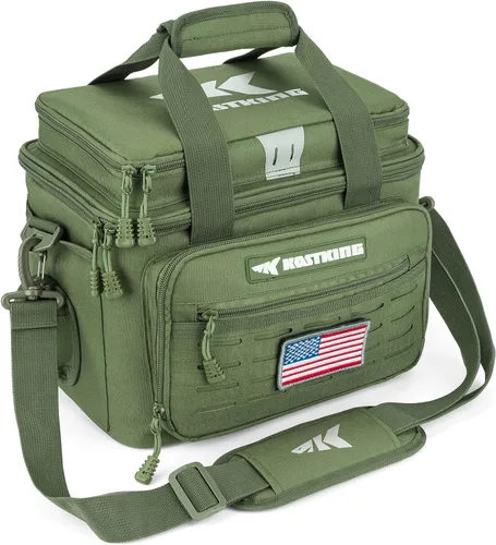 KastKing - Bolsas para aparejos de pesca - Bolsas de pesca para agua salada y agua dulce - Resistente al agua, correa de hombro acolchada - Verde