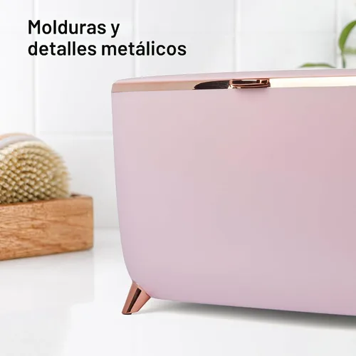 Miniatura 8 de Cooluli Glam Mini Refrigerador para el Cuidado de la Piel de 9L - Mini Refrigerador Rosa para Accesorios de Cuidado de la Piel, Maquillaje, Blanco