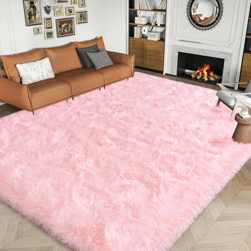 Miniatura 60 de Dssimo - Alfombra superesponjosa para la habitación, alfombra de área moderna, pequeña, suave y acogedora de felpa para niños, niñas y adolescentes