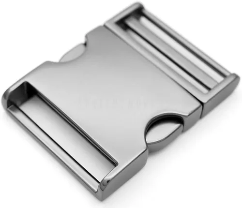 Miniatura 8 de CRAFTMEMORE Hebilla de liberación lateral curvada de metal de 1-1/2 pulgadas de bloqueo ajustable para mochilas de cinturón, collar de mascotas
