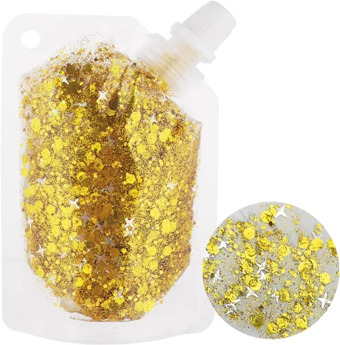 Miniatura 12 de MEICOLY Purpurina facial de Navidad, purpurina navideña para el cabello para niños y mujeres, regalos de relleno de calcetines, maquillaje