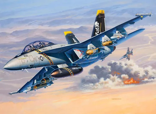 Miniatura 8 de Revell 03834 F/A-18F Super Hornet 1:72 Escala sin construir/sin pintar Kit de modelo de plástico