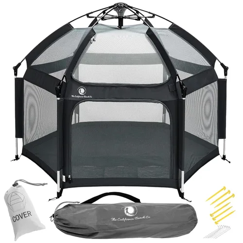 POP 'N GO PLAYPEN - Corralito para bebés y niños pequeños para interiores y exteriores - Tienda de playa para bebés, plegable, portátil con toldo,