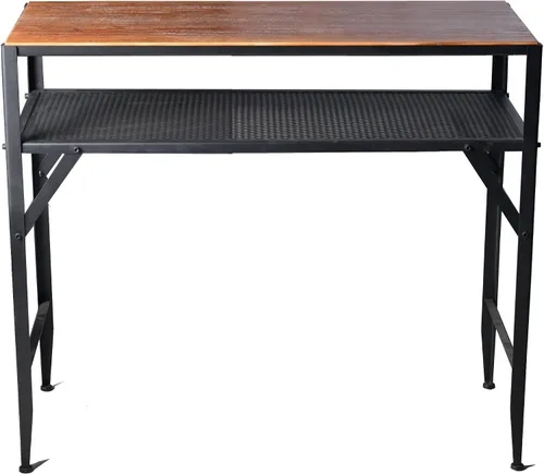 Miniatura 4 de Mesa de bar de 47 pulgadas de alto, mesa de bar de altura de barra, mesa de bar para sofá, mesa de centro rectangular para cocina y comedor, tubo