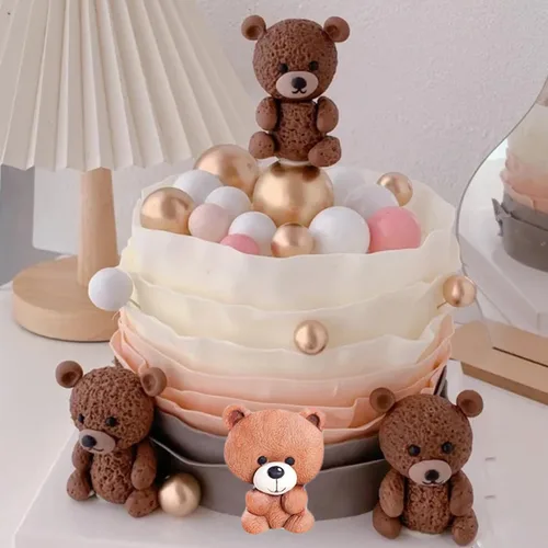 Miniatura 4 de Oso de peluche Fondant Moldes de silicona para oso para decoración de tartas, decoración de cupcakes, caramelo y goma de mascar de chocolate