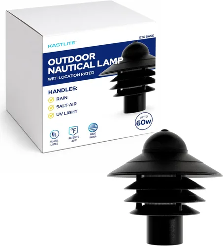 Miniatura 12 de KastLite Aplique Náutico de Pared para Exteriores - Farol Costero No Metálico Resistente al Óxido e Impermeable - Luminaria Certificada UL