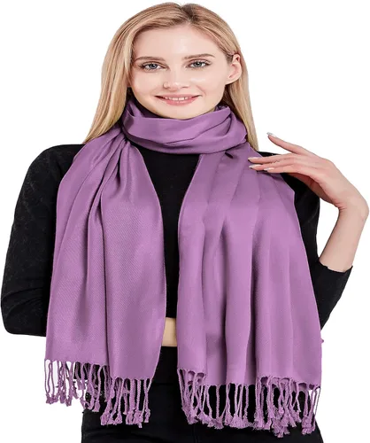 Miniatura 4 de CJ Apparel Bufanda de chal nepalí de color sólido, estola, envoltura para la cabeza, pashmina NUEVO