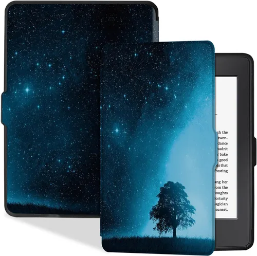 Miniatura 20 de Funda delgada para Kindle Paperwhite de 5ª/6ª/7ª generación antes de 2018 (versión 2012-2017, modelo EY21 y DP75SDI) – Funda protectora de piel Negro