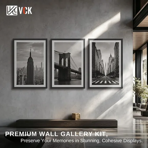 Miniatura 7 de VCK Marco de fotos de 24 x 36 pulgadas, exclusivo marco de póster grande negro para pared, galería en casa, oficina, 1 paquete