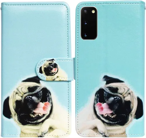 Miniatura 26 de Bcov Funda para Galaxy S20 5G, diseño de pájaro negro y verde con tapa para Samsung Galaxy S20 5G