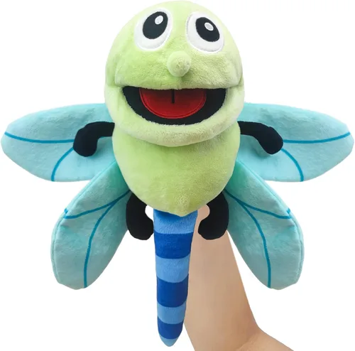 Miniatura 11 de Marioneta de Mano de Peluche Realista de 13", Marionetas de Animales Insectos para Niños Marioneta de Mano de Animal de Peluche Insecto con Boca