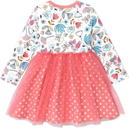 Miniatura 2 de Disney Vestido de tul de malla de manga larga para niña de 2 a 6 años