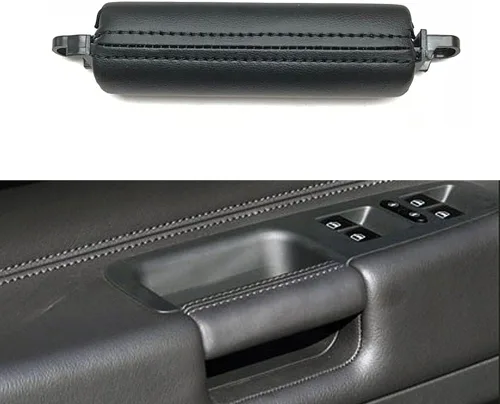 Miniatura 7 de Reemplazo de la manija de la puerta de cuero delantera izquierda interior del coche para Volkswagen VW Touareg 2003-2010 (beige)