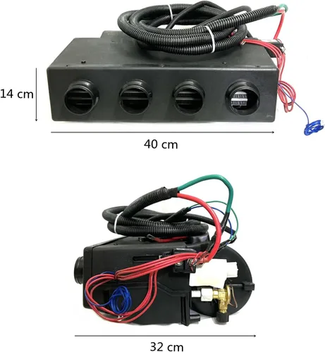 Miniatura 4 de Kit de aire acondicionado de 12 V CC, aire acondicionado caliente y frío de doble uso, adecuado para RV, camión, coche de granja, furgoneta