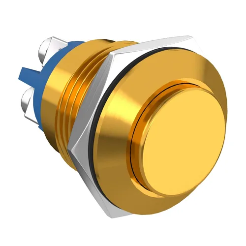 Miniatura 15 de STARELO 16 mm 5/8" Interruptor de botón momentáneo redondo alto 250 V de CA 5 A 12 V 36 V de CC 2 A 1NO SPST impermeable con carcasa de aluminio