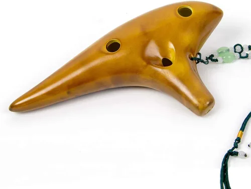 Miniatura 7 de Ocarina, instrumento musical Ocarina de cerámica de 12 tonos Alto C con libro de canciones, cuerda para el cuello, bolsa de transporte, buen regalo
