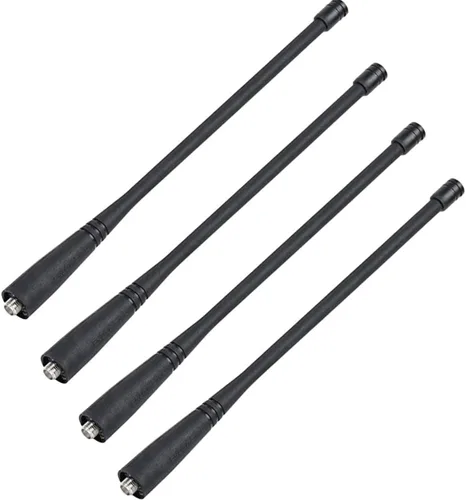 Antena de doble banda 136-174/400-520MHz SMA-hembra 6.7 pulgadas Antena original para Baofeng UV-82 UV-5R Walkie Talkie (paquete de 4)