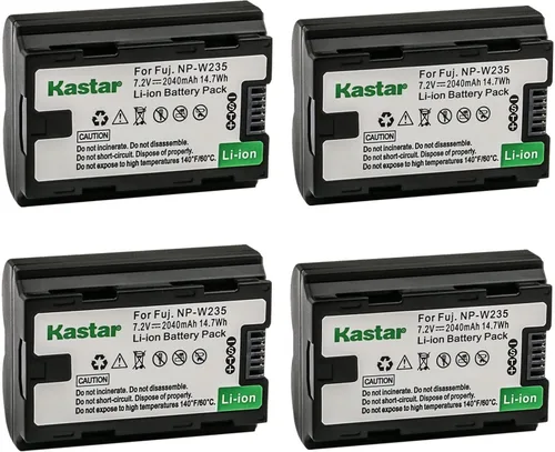 Miniatura 6 de Kastar Paquete de 1 batería de repuesto para Fujifilm NP-W235 NPW235 Batería recargable de iones de litio, cargador Fujifilm BC-W235 BCW235, cámara