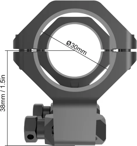 Miniatura 4 de Victoptics Montaje de Alcance Extendido de 30mm para Picatinny Negro