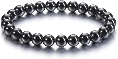 Miniatura 6 de Jovivi Pulsera elástica de cuentas redondas semipreciosas naturales – 0.315 pulgadas hecha a mano con cuentas de piedras preciosas curativas