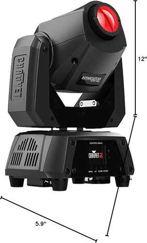 Miniatura 7 de Chauvet DJ Intimidator Spot 160 ILS - Foco de cabeza móvil de 32 vatios con 2 cables DMX y paño de pulido de Austin Bazaar