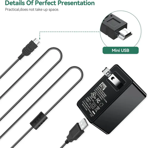 Miniatura 2 de Adaptador de 5 V + mini cable USB de repuesto para escáner FOXWELL NT301 NT201 NT510 NT604 NT624 NT630 OBD2 escáner de diagnóstico herramienta