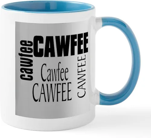 Miniatura 12 de CafePress Cawfee - Taza de café de cerámica (11.0 fl oz)