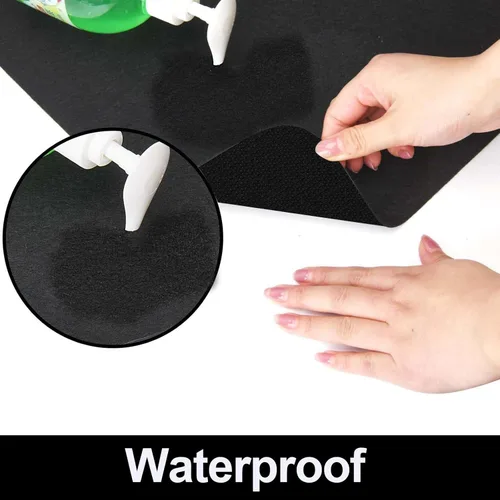 Miniatura 2 de AiBOB Tapete impermeable para debajo del fregadero, forros absorbentes de secado rápido para fregadero que protegen los gabinetes, forros duraderos