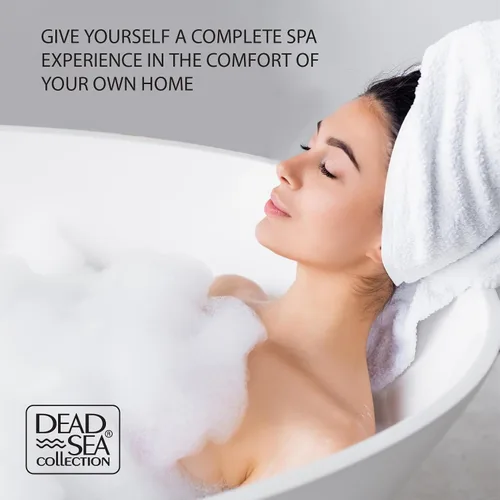 Miniatura 4 de Dead Sea Collection Sales de baño con almendra y vainilla – Sal pura del Mar Muerto y aceite de almendras dulces – Nutritiva calmante y relajante