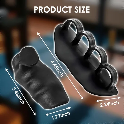 Miniatura 3 de Agarres de entrenamiento antideslizantes, 4 protectores ergonómicos de manos para hombres y mujeres, portátiles y transpirables, guantes