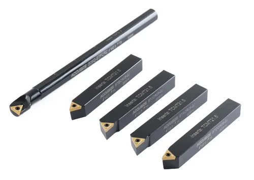 Miniatura 4 de Accusize Industrial Tools Mini herramienta de torneado indexable taladrado, 1/2 pulgada Tamaño del vástago de 1/2 pulgada, utiliza insertos