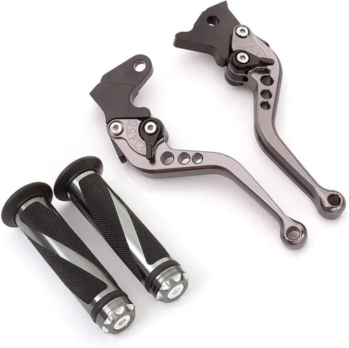 Miniatura 6 de Krace Juego de palancas de freno de embrague de motocicleta para Yamaha XT660Z XT 660 Tenere 2008-2014 w. 7/8 "0.866 in empuñaduras de manillar