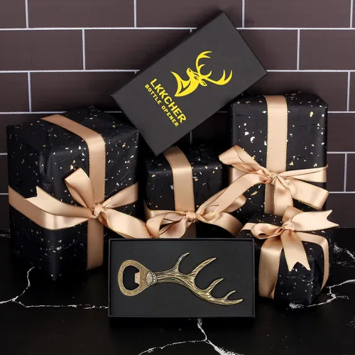 Miniatura 5 de LKKCHER Abridor de botellas de cerveza con cuernos de ciervo, regalos para mujeres, hombres, esposa, marido, novia, novio, mamá, papá, nuevo hogar