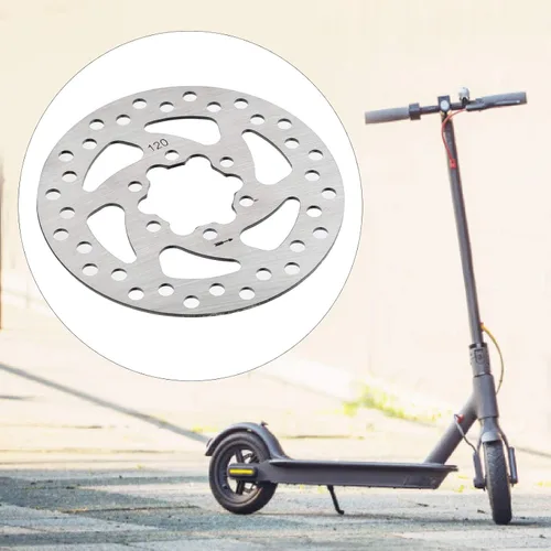 Miniatura 5 de Disco de freno de 120, disco de freno eléctrico de acero inoxidable Patineta Rotor Pad Scooter eléctrico Disco de freno Piezas de repuesto 34