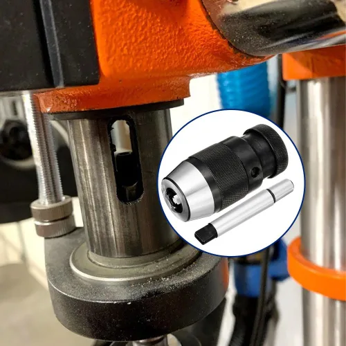 Miniatura 3 de Portabrocas sin llave MT2 Morse cónico, 1/32"-1/2" (0.039 in-0.512 in) para taladros portátiles, taladros de banco, fresadoras, tornos, etc.