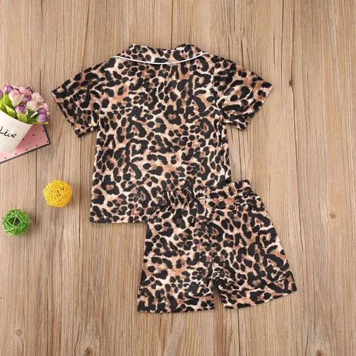 Miniatura 61 de Conjunto de pijama de manga larga con botones para niña pequeña, conjunto de ropa de dormir